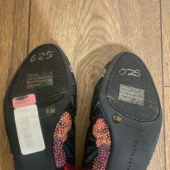 Chic BEJEWELED ballerina slippers by Alex Marie with AIRLIFT comfort in 6.5! - Picture 3 of 4